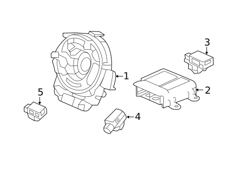 Air Bag Components for 2015 Honda Accord #2