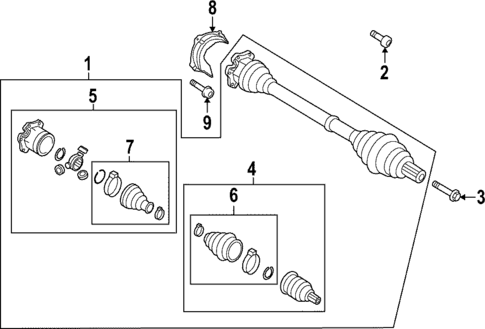 Drive Axles for 2020 Audi S4 #1