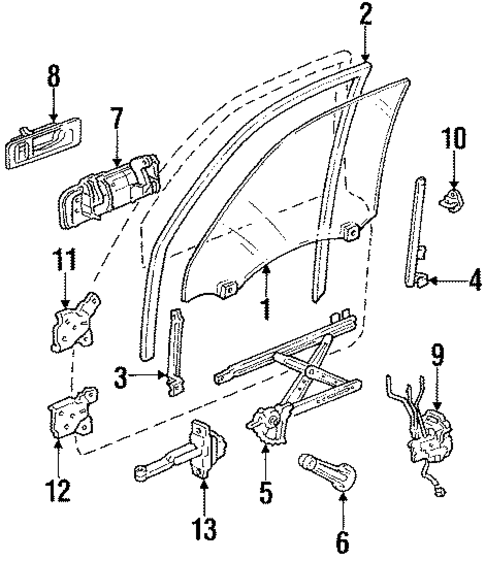 Front Door for 1990 Honda Accord #1