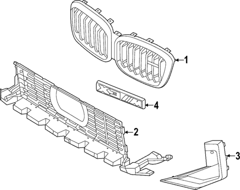 Grille & Components for 2023 BMW X3 #0