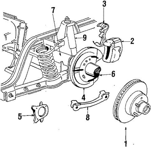 Rear Suspension for 1984 Lincoln Continental #1