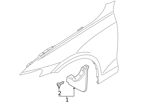 Exterior Trim - Fender for 2023 Volvo V60 #1