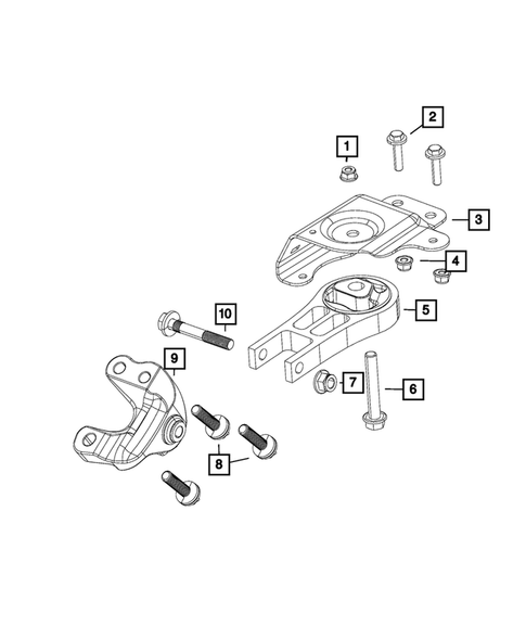Engine Mounting for 2018 Jeep Cherokee #0