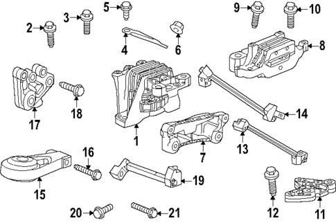 Engine & Trans Mounting for 2025 Buick Encore GX #0