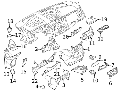 Instrument Panel Components for 2017 Ford Transit-250 #1