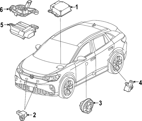Air Bag Components for 2025 Audi Q4 e-tron #1