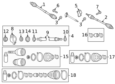 Drive Axles for 2012 Mazda 3 #0