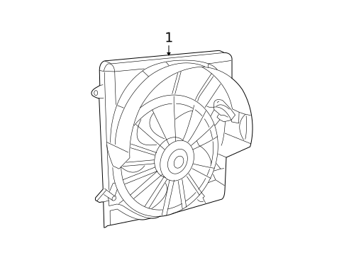 Cooling Fan for 2010 Jeep Liberty #1