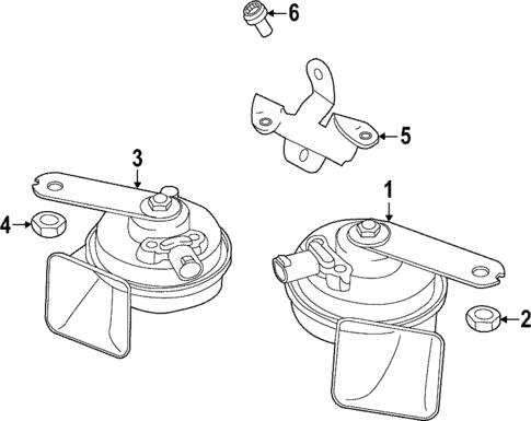 Horn for 2023 Porsche 911 #0
