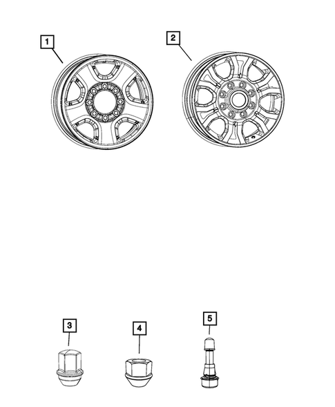 Wheels, Tires and Hardware for 2017 Ram 3500 #2
