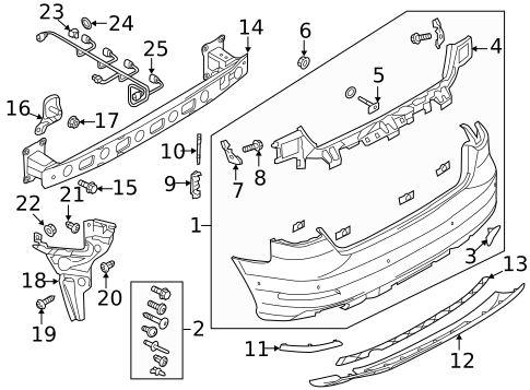 Bumper & Components - Rear for 2015 Audi A3 #3