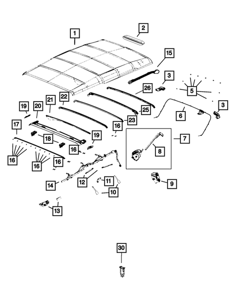 Roof for 2024 Jeep Wrangler #0