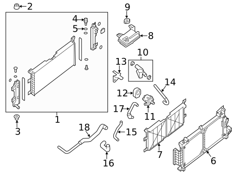 Radiator & Components for 2013 Nissan LEAF #0