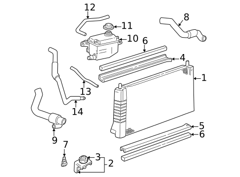 Radiator & Components for 2005 Mercury Sable #2