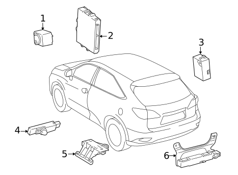Electrical Components for 2012 Lexus RX450h #4