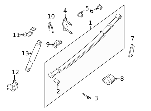 Rear Suspension for 2017 Nissan Frontier #0
