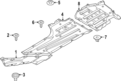 Under Cover & Splash Shields for 2021 BMW M3 #0