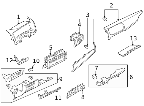 Instrument Panel Components for 2025 Nissan Rogue #1