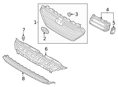 Grille & Components for 2019 Hyundai Ioniq #0
