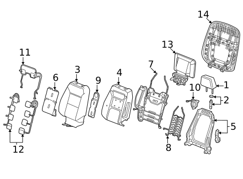 Driver Seat Components for 2022 Cadillac CT5 #8