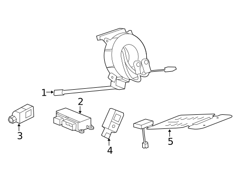 Air Bag Components for 2016 Buick LaCrosse #1
