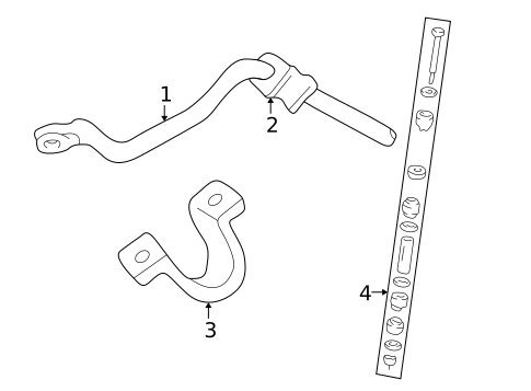 Stabilizer Bar & Components for 1995 Chevrolet K2500 Pickup #1