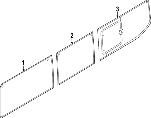 Glass - Side Panel for 2024 Ford E-Transit #3