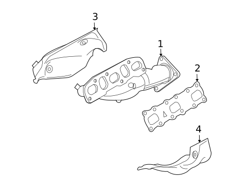 Exhaust Manifold for 2019 INFINITI Q70 #2