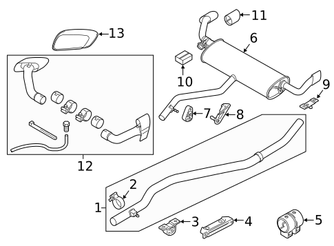 Exhaust Components for 2013 BMW X6 #0
