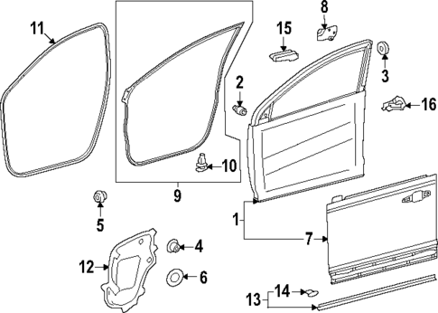 Door & Components for 2025 Toyota Corolla Cross #0