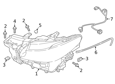 Headlamp Components for 2018 Mazda CX-9 #0