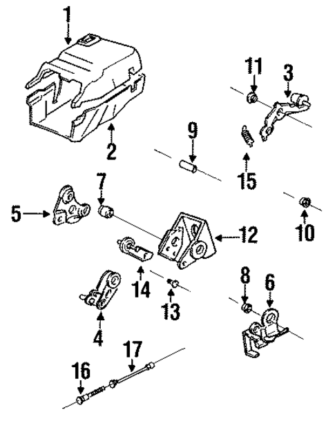 Tilt Steering Column Components for 1985 Toyota Pickup #1