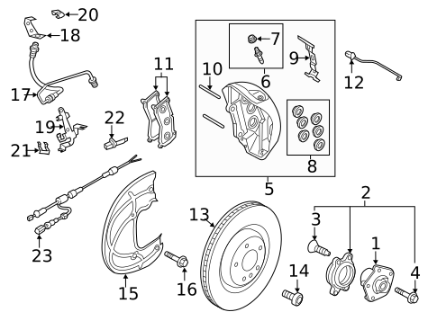 Wheel Bearings, Seals, & Related Components for 2022 Audi e-tron S #0