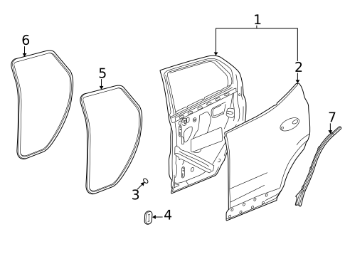 Door & Components for 2022 Chevrolet Trailblazer #1
