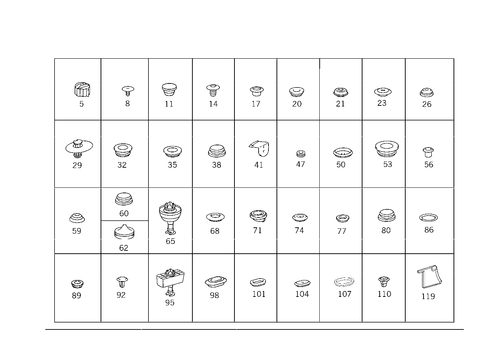 Expansion Plugs, Grommets for 1994 Mercedes-Benz E420 #1