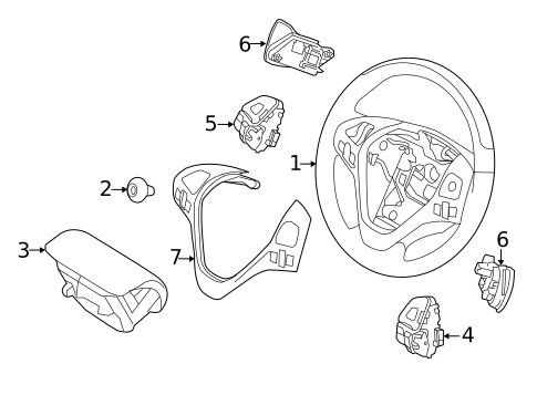 Switches, Solenoids & Actuators for 2012 Ford Edge #0