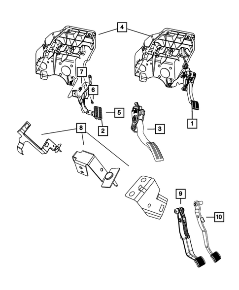 Accelerator Pedal for 2008 Dodge Ram 1500 #0