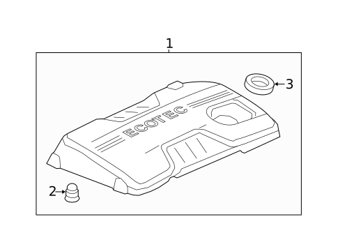 Engine Appearance Cover for 2011 Buick LaCrosse #0