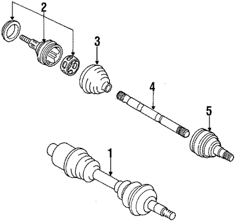 Drive Axles for 1989 Chevrolet Beretta #0