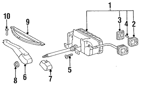 Washer Components for 1998 Mercedes-Benz CL600 #0