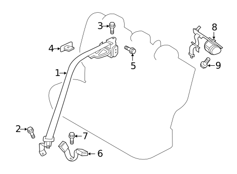 Seat Belt for 2021 Mitsubishi Outlander Sport #1