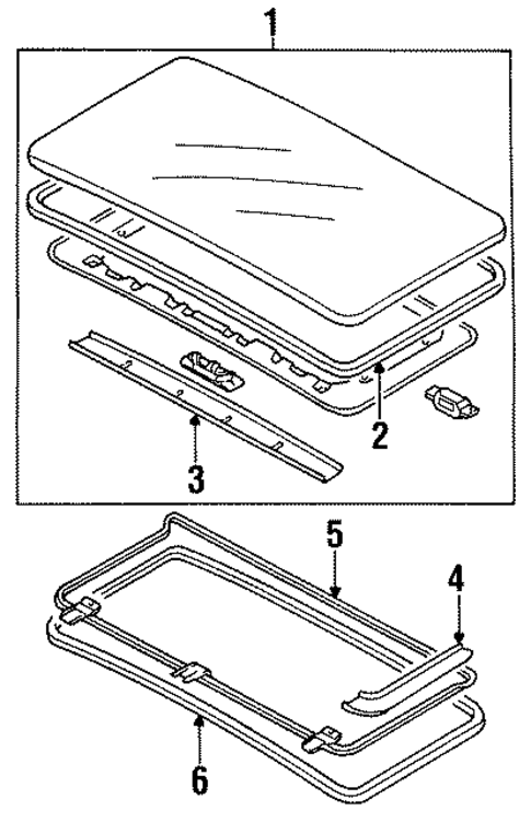 Sunroof for 1994 Mazda RX-7 #1