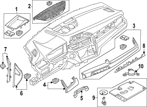 Instrument Panel Components for 2023 BMW X1 #0