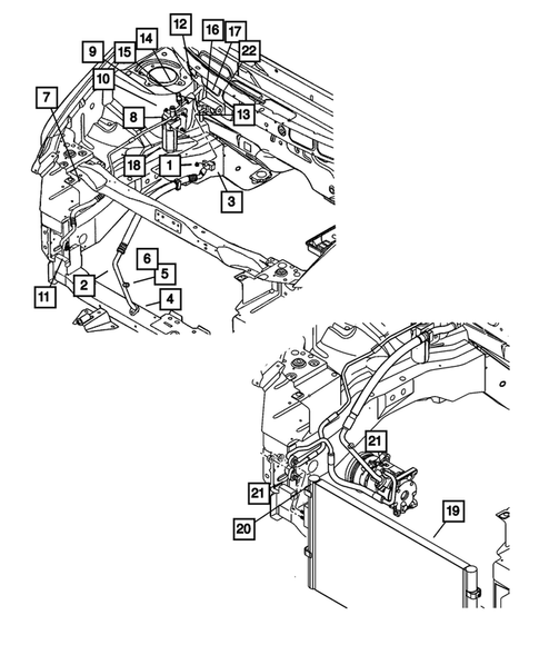 Air Conditioner and Heater Plumbing for 2001 Dodge Caravan #0
