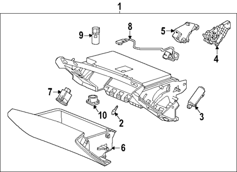 Glove Box for 2025 Chevrolet Corvette #0