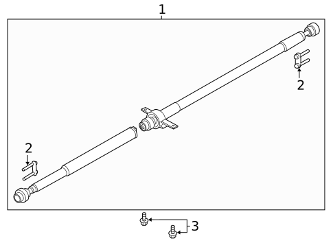 Drive Shaft for 2014 Lincoln MKZ #0