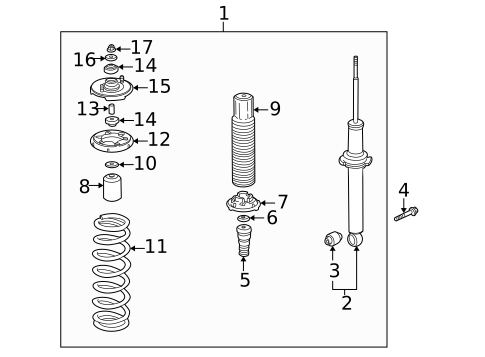 Struts & Components for 2003 Acura CL #1