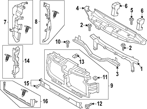 Radiator Support for 2023 Ford F-450 Super Duty #0