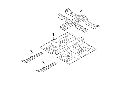 Floor & Rails for 2012 Kia Optima #0