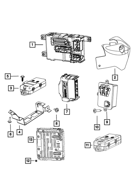 Keys, Modules and Engine Controllers for 2013 Fiat 500 #1